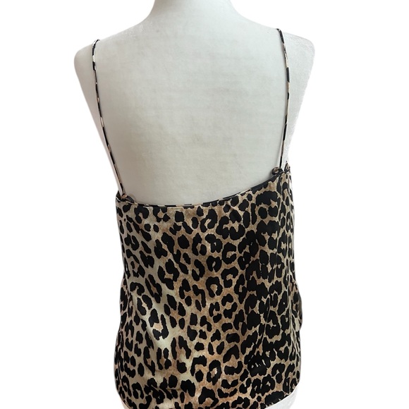 Ganni Animal Print silk Camisole Top - Picture 2 of 5